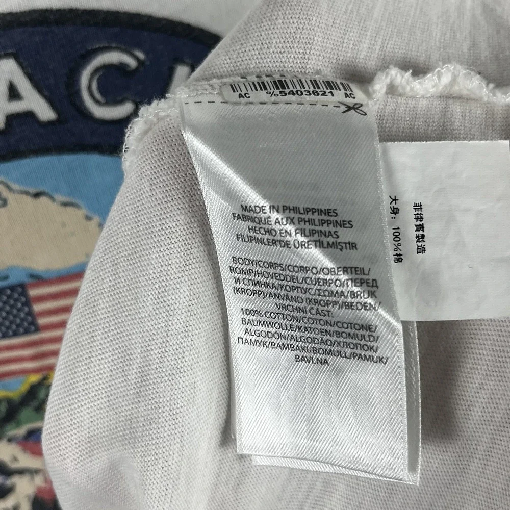 Polo Ralph Lauren Men's White Lake Placid NY Shirt Small -Flaws